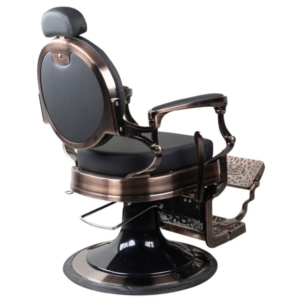 Dita Brushed Bronze Black Barberchair - Image 3