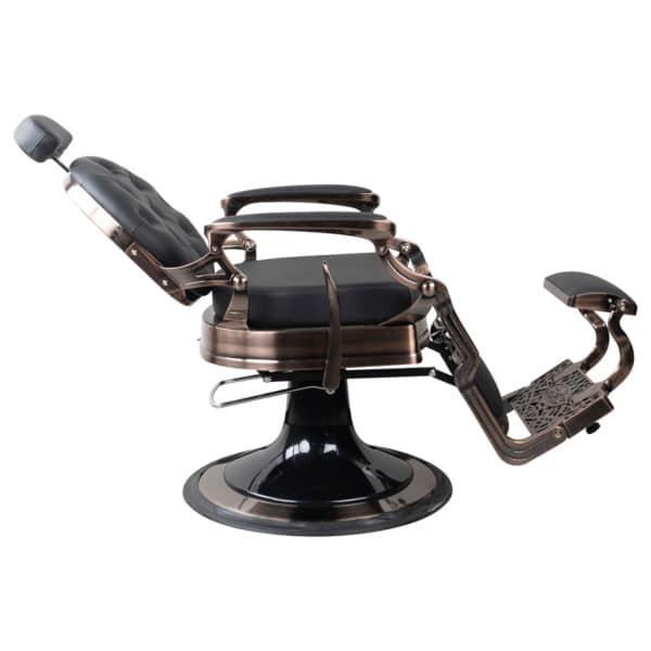 Dita Brushed Bronze Black Barberchair - Image 6