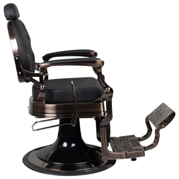 Dita Brushed Bronze Black Barberchair - Image 5