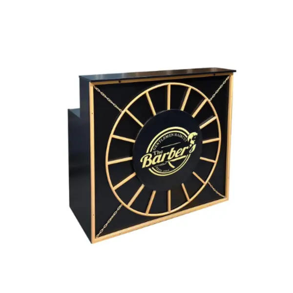 Dita Furnitures The Barber's Reception Black Gold 120cm